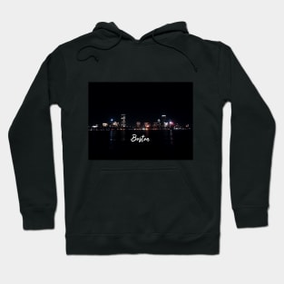 Boston Skyline at night Hoodie